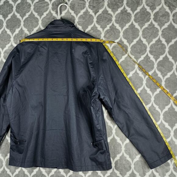 Jaguar Jacket Mens Large Navy Windbreaker Driver Graphic Lined Automotive Racing - Picture 9 of 16